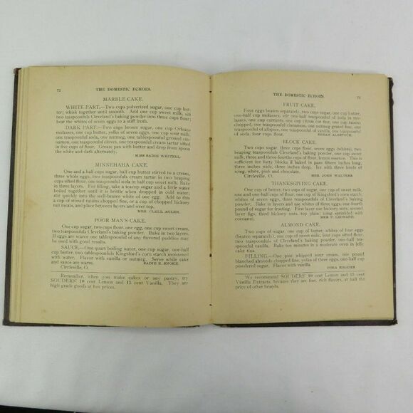 Kings Daughters Cookbook Domestic Echoes Antique 1897 3rd St Church Columbus OH - Picture 10 of 12